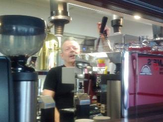 Alan Preston with Lever Handle Espresso Machine